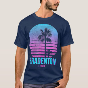 T-shirt Bradenton Florida Vintage Retro Palm Tree