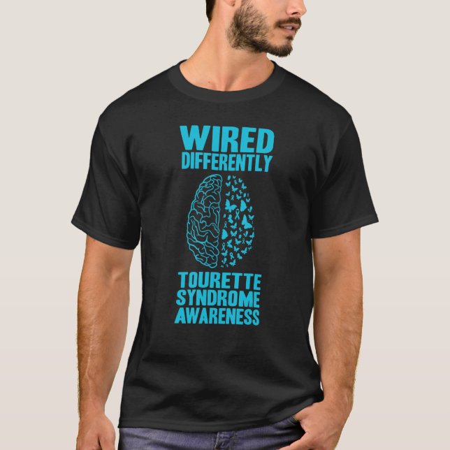 T-shirt Brain Tourette Syndrome Awareness (Devant)