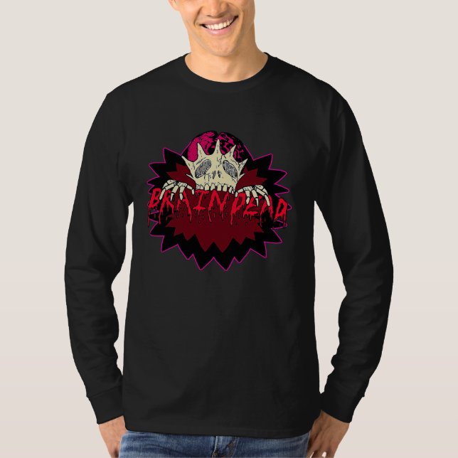 T-shirt Braindead  Tired Zombie Halloween Pastel Goth Horr (Devant)