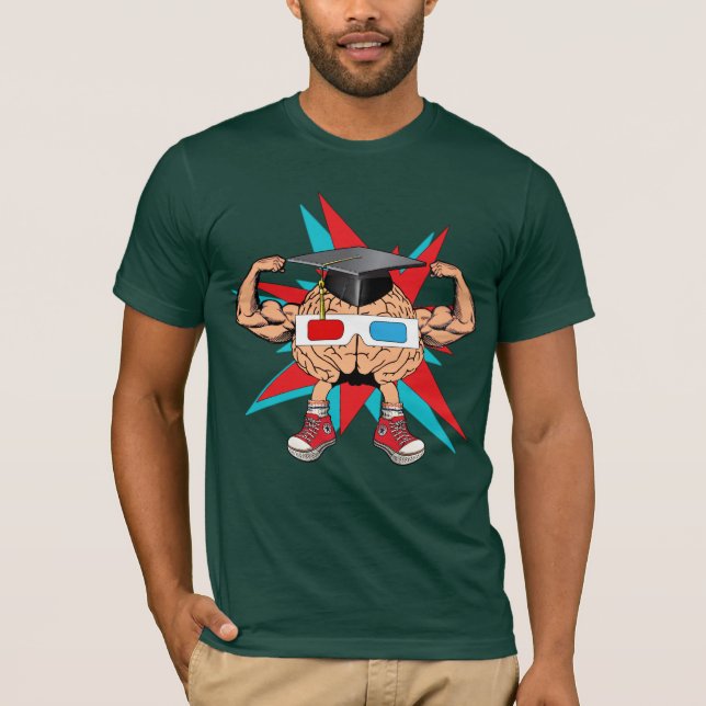 T-SHIRT BRAINMAN 3D (Devant)