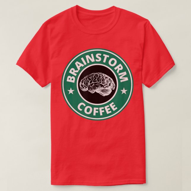 T-shirt BRAINSTORE CAFÉ Padoue ligne de vêtements (Design devant)