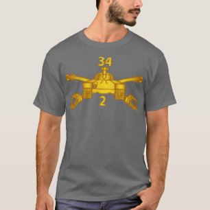 T-shirt Branche blindée 2e Bn 34e Armor wo Txt