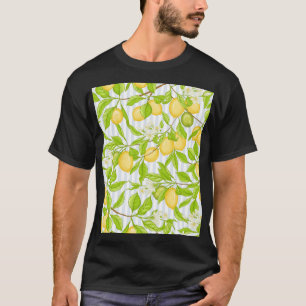 T-shirt Branche de citronnier : Motif sans fil