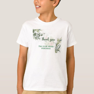 T-shirt Branche d'Eucalyptus Élégante – Confirmation de Co