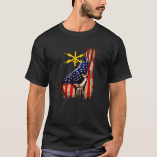 T-shirt Branche du CyberCorps de l'Armée Drapeau américain
