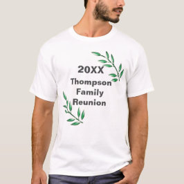 T-shirt Branches de l'arbre de réunion familiale Feuilles 