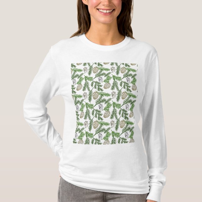 T-shirt Branches de pin (Devant)
