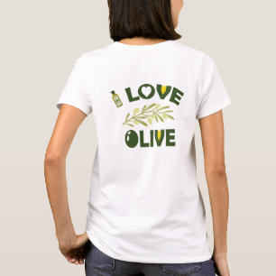 T-shirt Branches d'olivier et l'amour - Un joli et tendanc