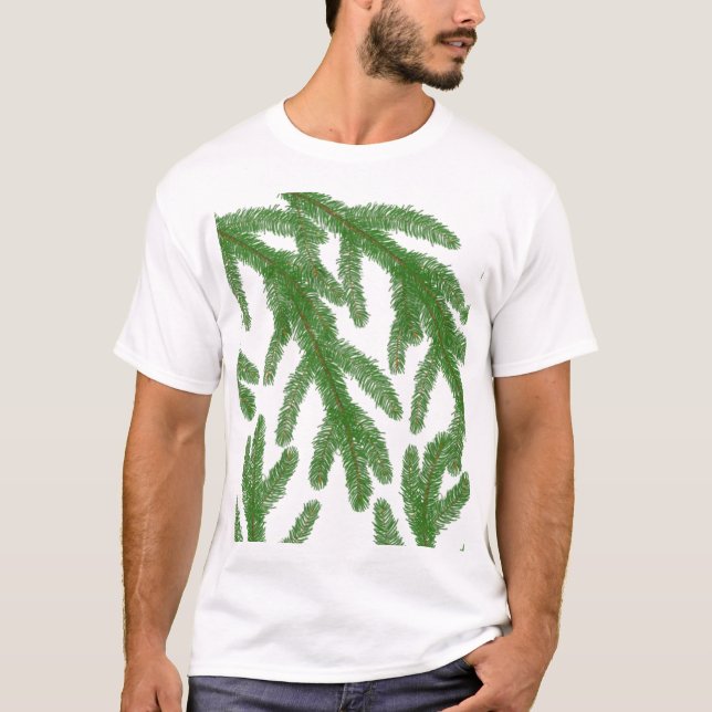 T-shirt Branches du sapin de Noël (Devant)