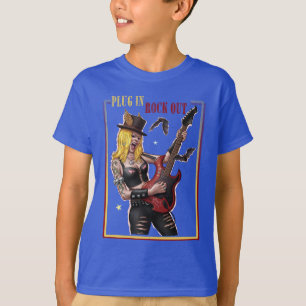 T-shirt Branchez-vous. Faites du rock. – Rock cool pour ad