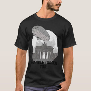 T-shirt Brandenburger Tor Berlin Allemagne Silhouette Outl