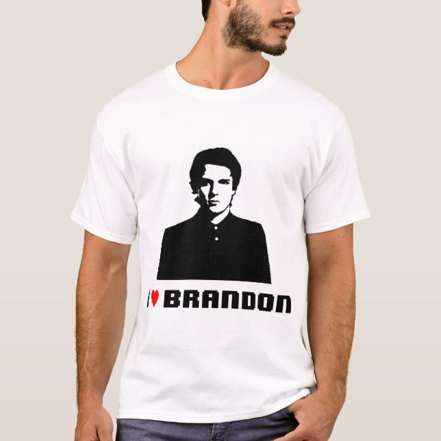 T-shirt brandon du coeur i (Devant)