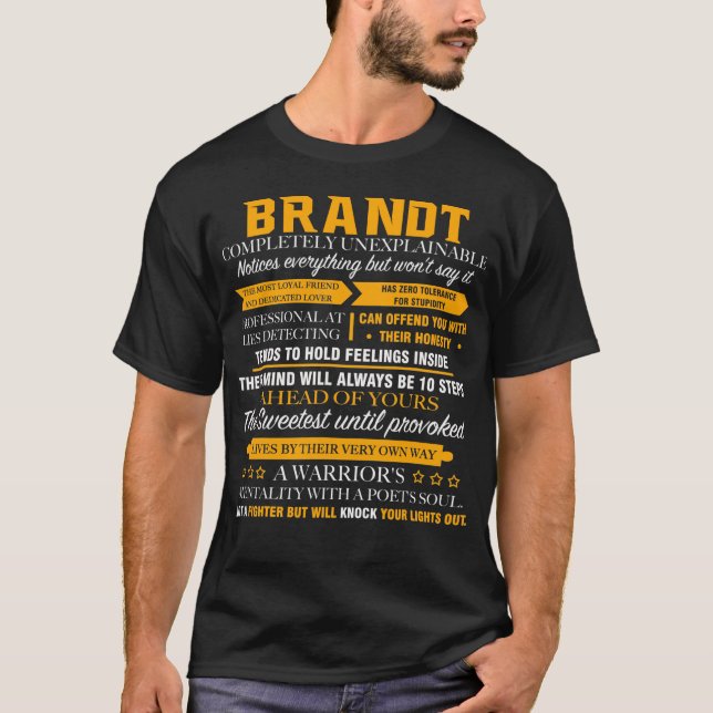 T-shirt BRANDT complètement inexplicable (Devant)
