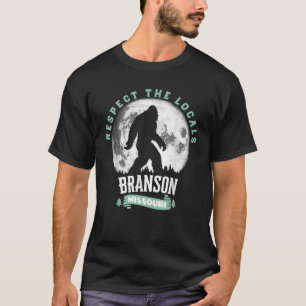 T-shirt Branson Missouri Respectez les locaux Bigfoot Sasq
