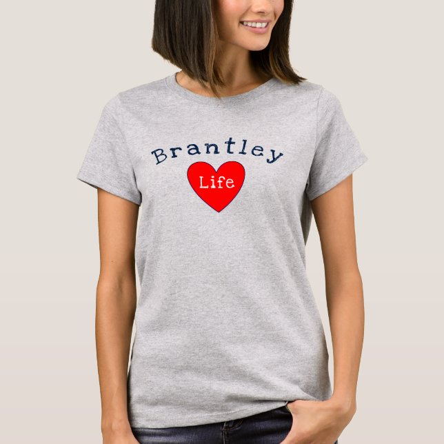 T-shirt Brantley Life Grey (Devant)