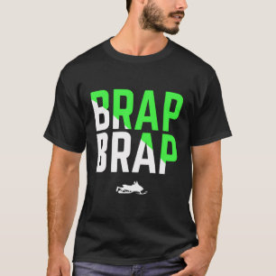 T-shirt Brap Brap Snowmobile Hoded Green Edition