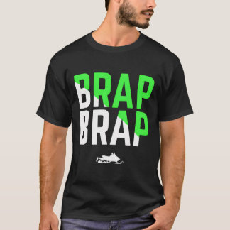 T-shirt Brap Brap Snowmobile Hoded Green Edition