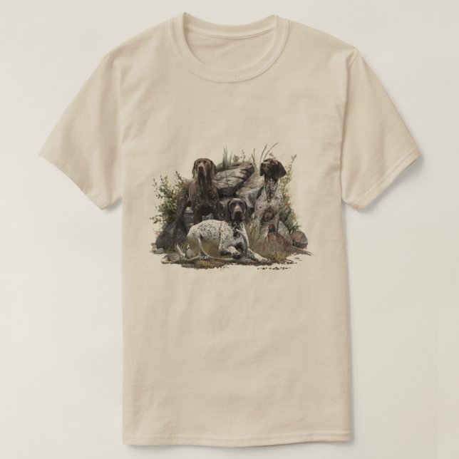 T-shirt Braque allemand à poil court (Design devant)