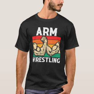 T-shirt Bras Bras Bras Bras Bras Torsion Arme Rétro Poigné