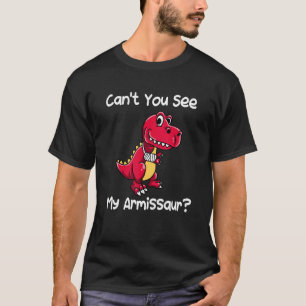 T-shirt Bras cassé Rex Dinosaur avec un Cast 2