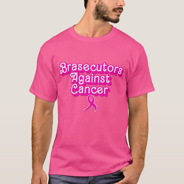 T-shirt Brasecutors 2023 Logo rose sur Wow Chemise rose (Devant)