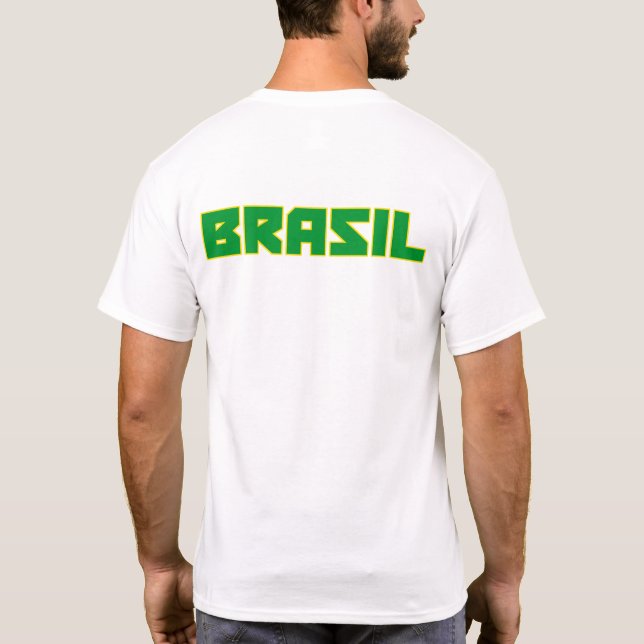 T-shirt Brasil ( Brésil ) texte en gras et symbole de drap (Dos)