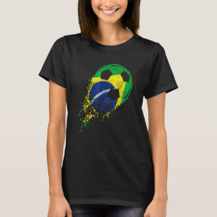 T-shirt Brasil Football Brésil Brasilien Flag Pride Footba