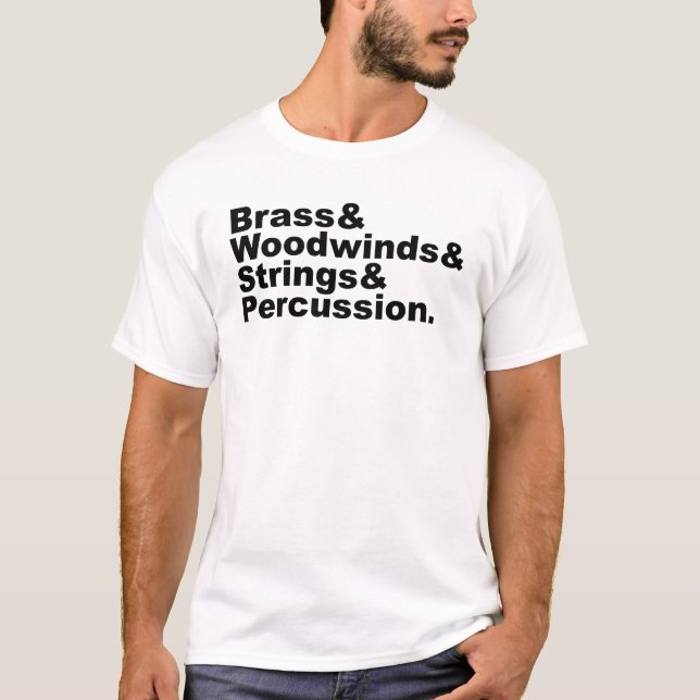 T-shirt Brass & Woodwinds & Strings & Percussion Orchestre (Devant)