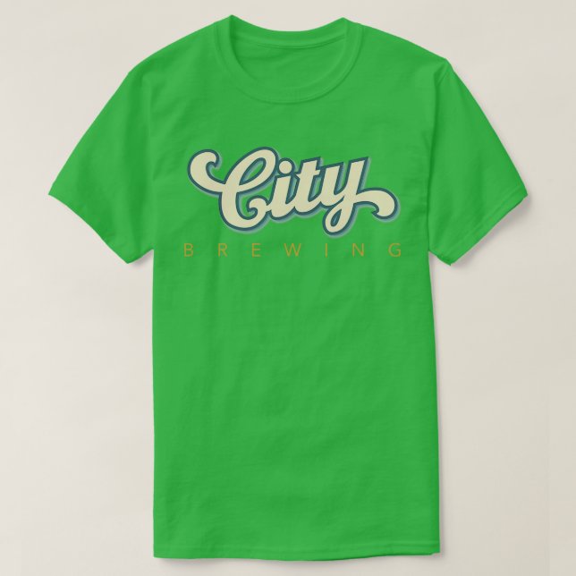 T-shirt Brasserie de la ville classique (Design devant)