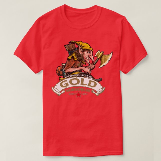 T-shirt Brasserie Hobgoblin Gold (Design devant)