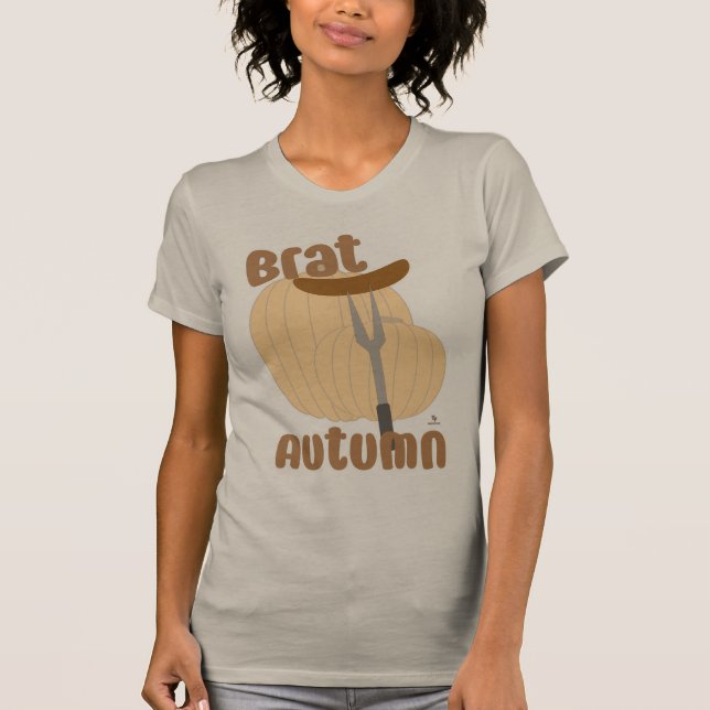 T-shirt Brat Automne drôle Trending Slogan (Devant)