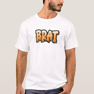 T-shirt Brat Graffiti Style Design qui dit Brat