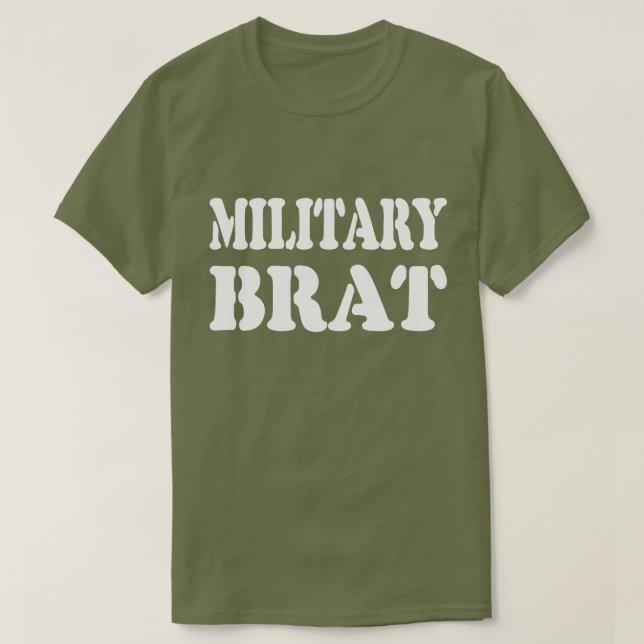 T-SHIRT BRAT MILITAIRE (Design devant)