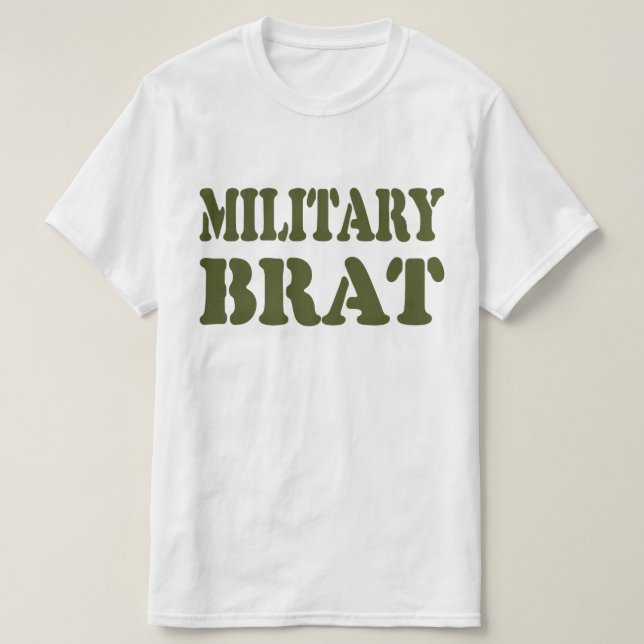 T-SHIRT BRAT MILITAIRE (Design devant)