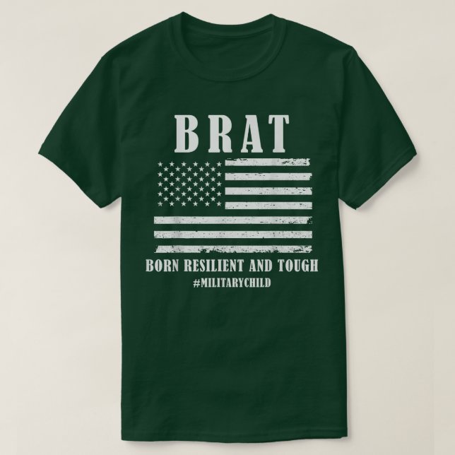 T-shirt Brat Purple Up Military Child Awareness Mens & W (Design devant)