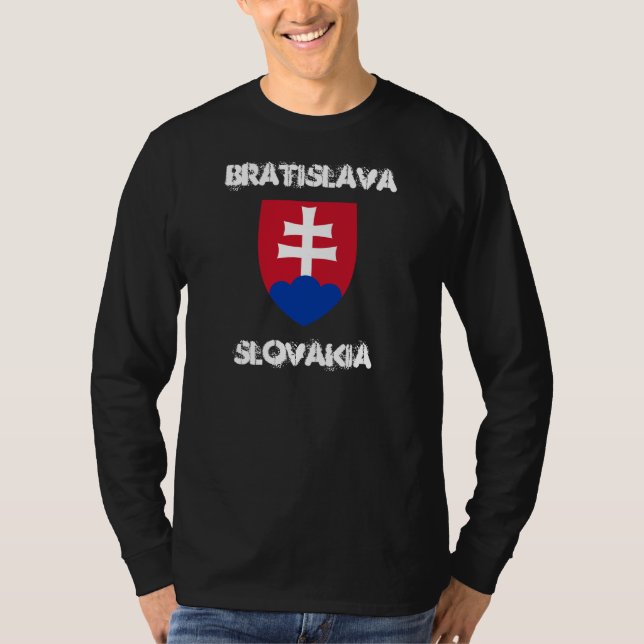 T-shirt Bratislava, Slovaquie avec armoiries (Devant)