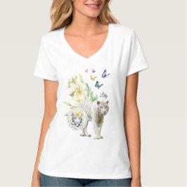 T - Shirt Brave Butterfly Sei der Weiße Tiger des