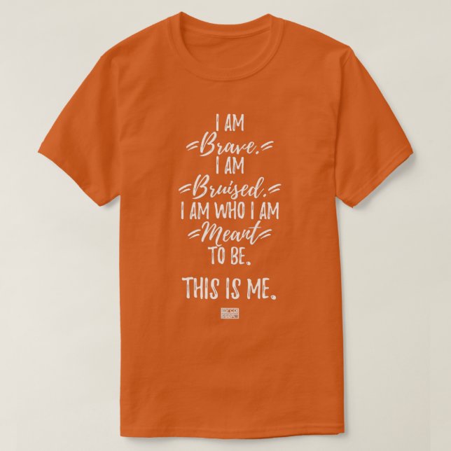T-SHIRT BRAVE C'EST MOI FIER MUSICAL THÉÂTRE PERFORMANTE (Design devant)