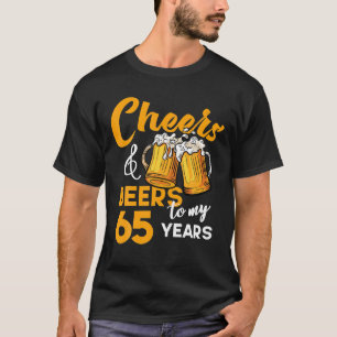 T-shirt Bravo Bières à mon 65 ans Anniversaire Funny 65e