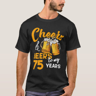 T-shirt Bravo Bières À Mon 75 Ans Anniversaire Drôle 75e