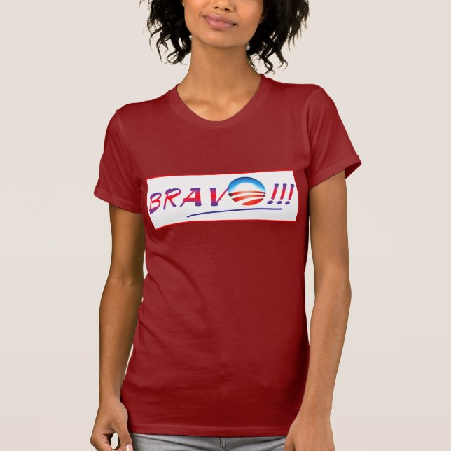 T-shirt Bravo, Obama (Devant)