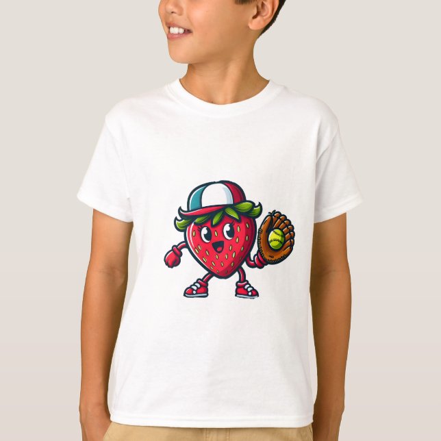 T-shirt Bravo pour ce jeu ! Softball fraise (Devant)
