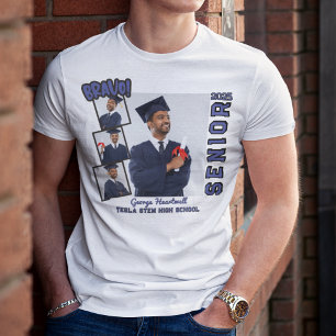 T-shirt Bravo Senior 2025 Diplôme Familial Personnalisé