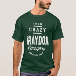 T-shirt Braydon Nom personnalisé Anniversaire Cadeau