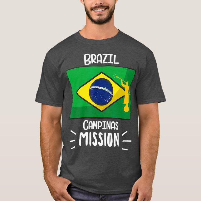 T-shirt Brazil Canpinas Mormon LDS Mission missionnaire (Devant)
