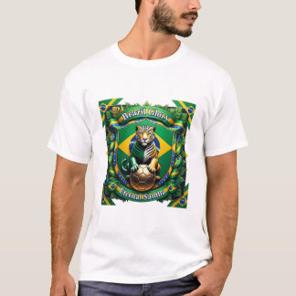 T-shirt Brazil Eternal Jaguar Ascent, Brazilian Gift