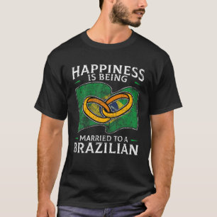 T-shirt Brazilian Marriage Brazil Married Flag Wedded Cult