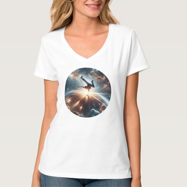 T-shirt Breakdancer en action, Ai, Action dans la Galaxie (Devant)