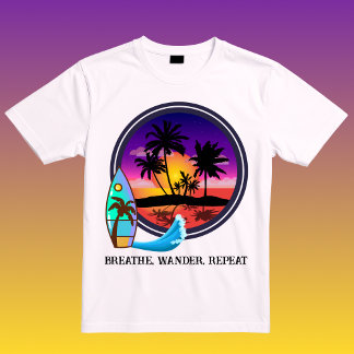 T-shirt Breathe Wander Repeat 