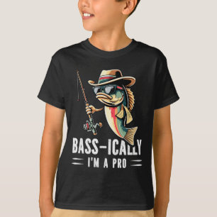 T-shirt Bref, Je Suis Un Pro Drôle Amateurs De Pêche Poiss